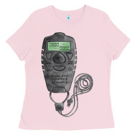 Bubblegum Pink baseball counter and stopwatch fa element Ladies Tee - FaDigitalArtStudio