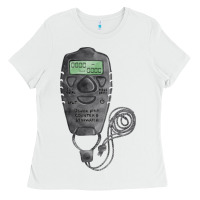 White baseball counter and stopwatch fa element Ladies Tee - FaDigitalArtStudio