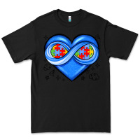 Black infinity heart autism awareness Premium Tee - JahusDesignShop