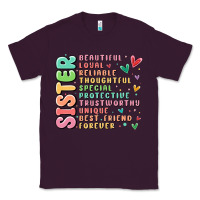 Plum sister beautiful loyal reliable Classic Tee - MaliasSmallBusiness