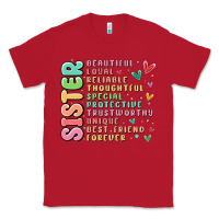 Red sister beautiful loyal reliable Classic Tee - MaliasSmallBusiness