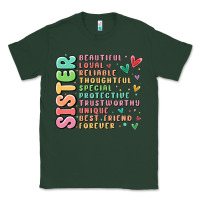 Sports Green sister beautiful loyal reliable Classic Tee - MaliasSmallBusiness