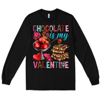 Black chocolate is my valentine Long Sleeve Tee - NancyCooperArtShop