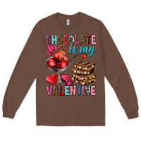 Chestnut chocolate is my valentine Long Sleeve Tee - NancyCooperArtShop