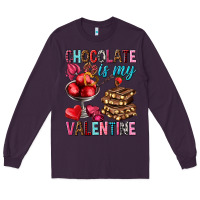 Plum chocolate is my valentine Long Sleeve Tee - NancyCooperArtShop