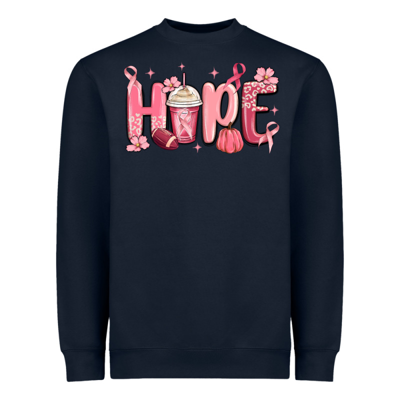Breast Cancer Awareness Hope Heavyweight Sweatshirt by MaliasSmallBusiness | Teevron