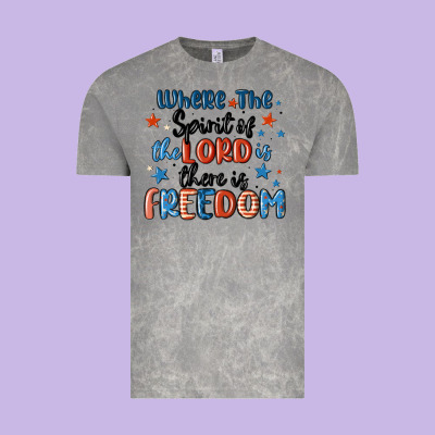 Where The Spirit Of The Lord Is There Is Freedom Vintage Tee Designed By Maliassmallbusiness
