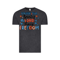 Vintage Black where the spirit of the lord is there is freedom Vintage Tee - MaliasSmallBusiness