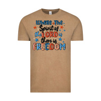 Vintage Coffee where the spirit of the lord is there is freedom Vintage Tee - MaliasSmallBusiness