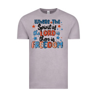 Vintage Zinc where the spirit of the lord is there is freedom Vintage Tee - MaliasSmallBusiness