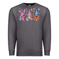 Charcoal Heather Easter gnomies Easter Day Premium Sweatshirt - HowdyJamesFarm