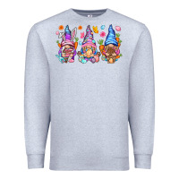 Heather Grey Easter gnomies Easter Day Premium Sweatshirt - HowdyJamesFarm