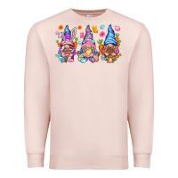 Pale Pink Easter gnomies Easter Day Premium Sweatshirt - HowdyJamesFarm