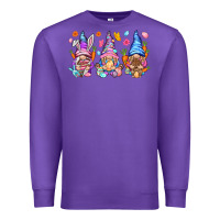 Purple Easter gnomies Easter Day Premium Sweatshirt - HowdyJamesFarm