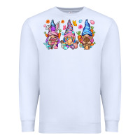 White Easter gnomies Easter Day Premium Sweatshirt - HowdyJamesFarm