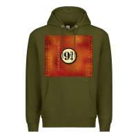 Army Green magical train station Premium Hoodie - TumblerDesignByShophia