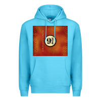Ocean Blue magical train station Premium Hoodie - TumblerDesignByShophia