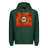 Sports Green magical train station Premium Hoodie - TumblerDesignByShophia