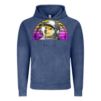 Vintage Denim dogecoin to the mars Vintage Hoodie - Jasminsmagicworld