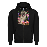 Black Easter pug Zipper Hoodie - RanaPortraitStore