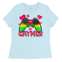 Baby Blue gaymer Ladies Tee - HRA Design Shop