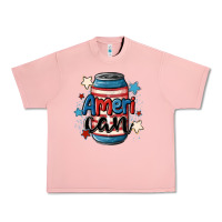 Salmon American can cooler Urban Heavy Tee - MaliasSmallBusiness