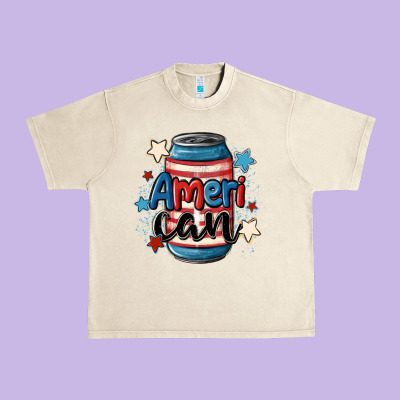 American Can Cooler Urban Heavy Tee Designed By Maliassmallbusiness