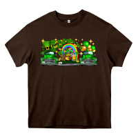 Chocolate Brown st patricks trucks Heavy Core Tee - FaDigitalArtStudio