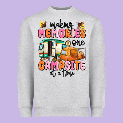 Making Memories One Campsite At A Time Heavyweight Sweatshirt Designed By Maliassmallbusiness