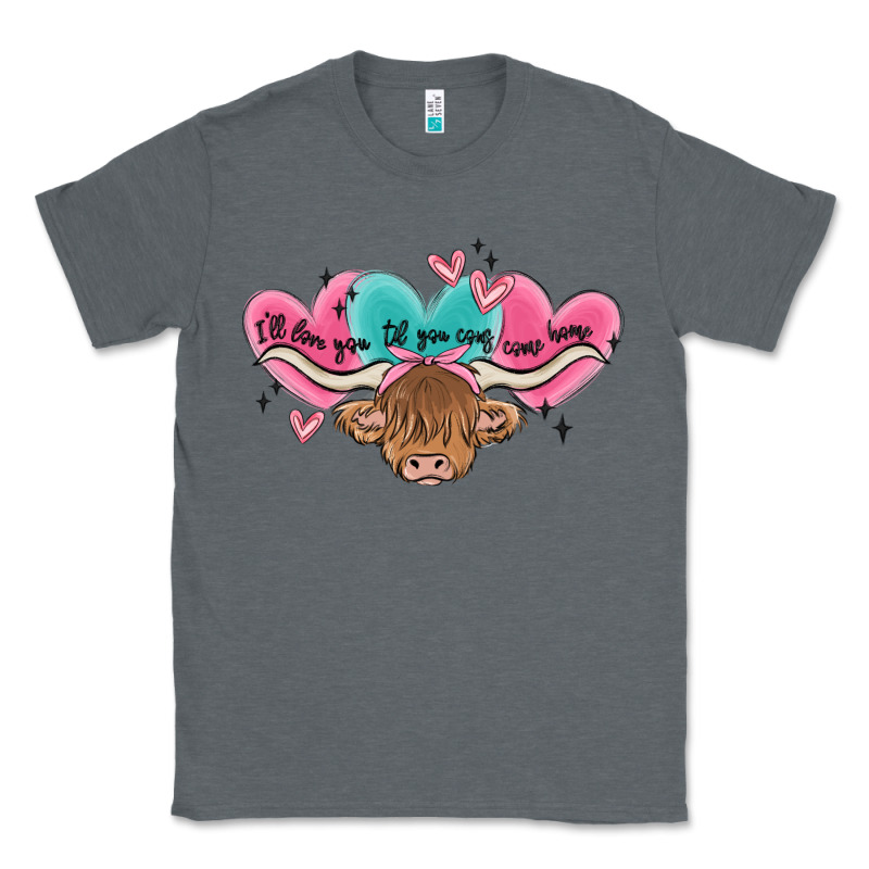 Western Cow And Heart Classic Tee by MaliasSmallBusiness | Teevron