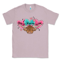 Lilac western cow and heart Classic Tee - MaliasSmallBusiness