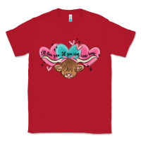 Red western cow and heart Classic Tee - MaliasSmallBusiness