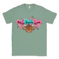 Sage western cow and heart Classic Tee - MaliasSmallBusiness
