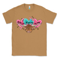 Toasted Coconut western cow and heart Classic Tee - MaliasSmallBusiness