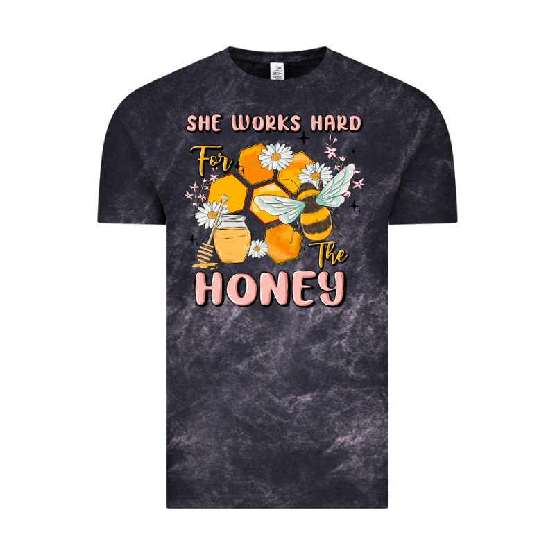 She Works Hard For The Honey Vintage Tee by MaliasSmallBusiness | Teevron