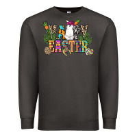 Smoke Happy Easter with cowboy Easter Day Premium Sweatshirt - HowdyJamesFarm