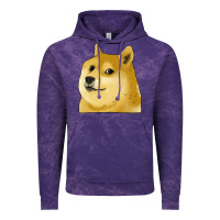 Cloud Purple doge coin shiba dog Vintage Hoodie - Jasminsmagicworld