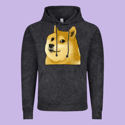 Doge Coin Shiba Dog Vintage Hoodie Designed By Jasminsmagicworld