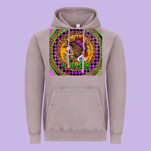 Momster Halloween Momlife Vintage Hoodie Designed By Jasminsmagicworld