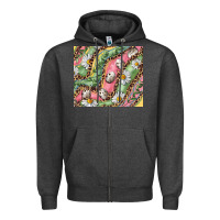 Charcoal Heather Easter Quail Egg And Daisy Zipper Hoodie - RanaPortraitStore