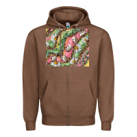 Chestnut Easter Quail Egg And Daisy Zipper Hoodie - RanaPortraitStore