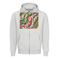 Dove Grey Easter Quail Egg And Daisy Zipper Hoodie - RanaPortraitStore