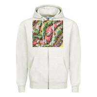 Oatmeal Heather Easter Quail Egg And Daisy Zipper Hoodie - RanaPortraitStore