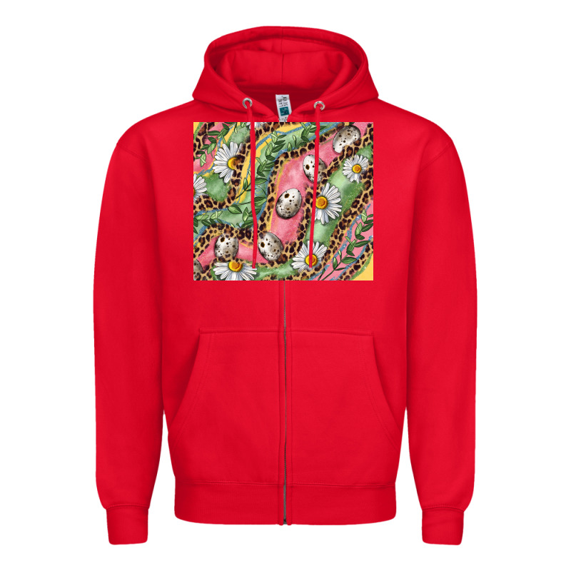 Easter Quail Egg And Daisy Zipper Hoodie by RanaPortraitStore | Teevron