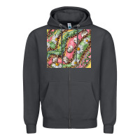 Smoke Easter Quail Egg And Daisy Zipper Hoodie - RanaPortraitStore