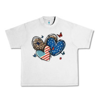 Lunar Rock american flag leopard hearts Urban Heavy Tee - MaliasSmallBusiness
