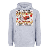 Heather Grey tis' the season with cowhide tumbler tbs Heavyweight Hoodie - TumblerDesignByShophia