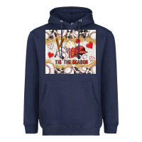 Navy tis' the season with cowhide tumbler tbs Heavyweight Hoodie - TumblerDesignByShophia