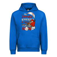 Cobalt My favorite baseball player calls me mom Urban Hoodie - FaDigitalArtStudio