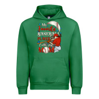 Emerald My favorite baseball player calls me mom Urban Hoodie - FaDigitalArtStudio